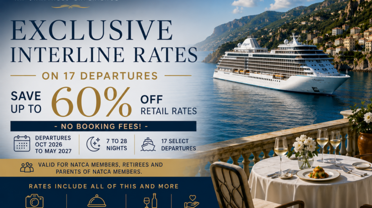 Regent Seven Seas Opens 17 Sailings into 2027 for Interline Rates