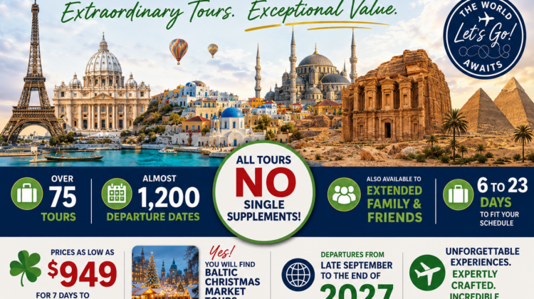 Tours with No Single Supplements!!!